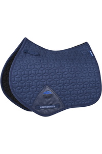 2026 WeatherBeeta Suede Elite Air-Tec Jump Shaped Saddle Pad 1030347 - Navy